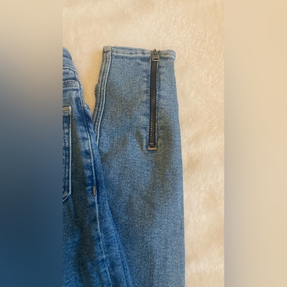 All Saints skinny Grace zip Jeans 24 - Picture 8 of 8